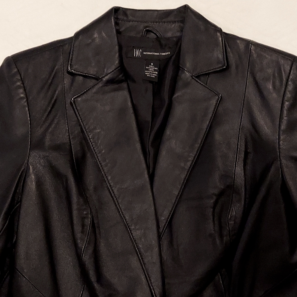 100% Leather Jacket, Black, Women's Size Small